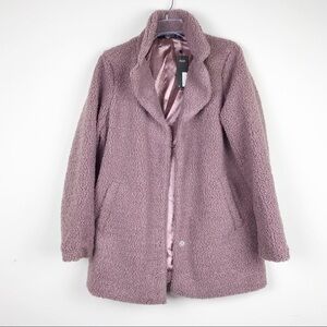 NWT mauve color Sherpa teddy pile coat